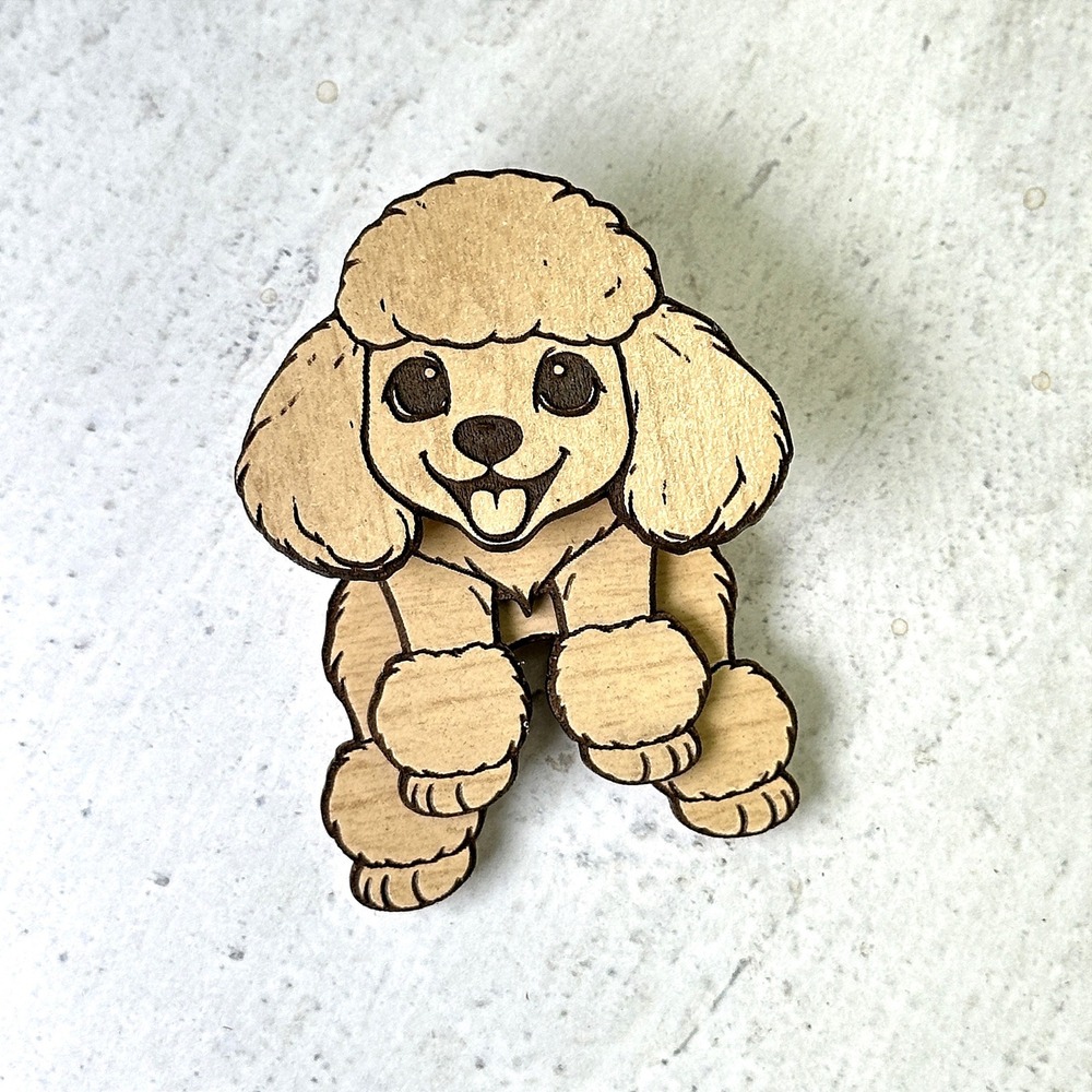 Handcrafted Poodle Dog Moving 3D Magnet Animal Decor Poodle Gift idea